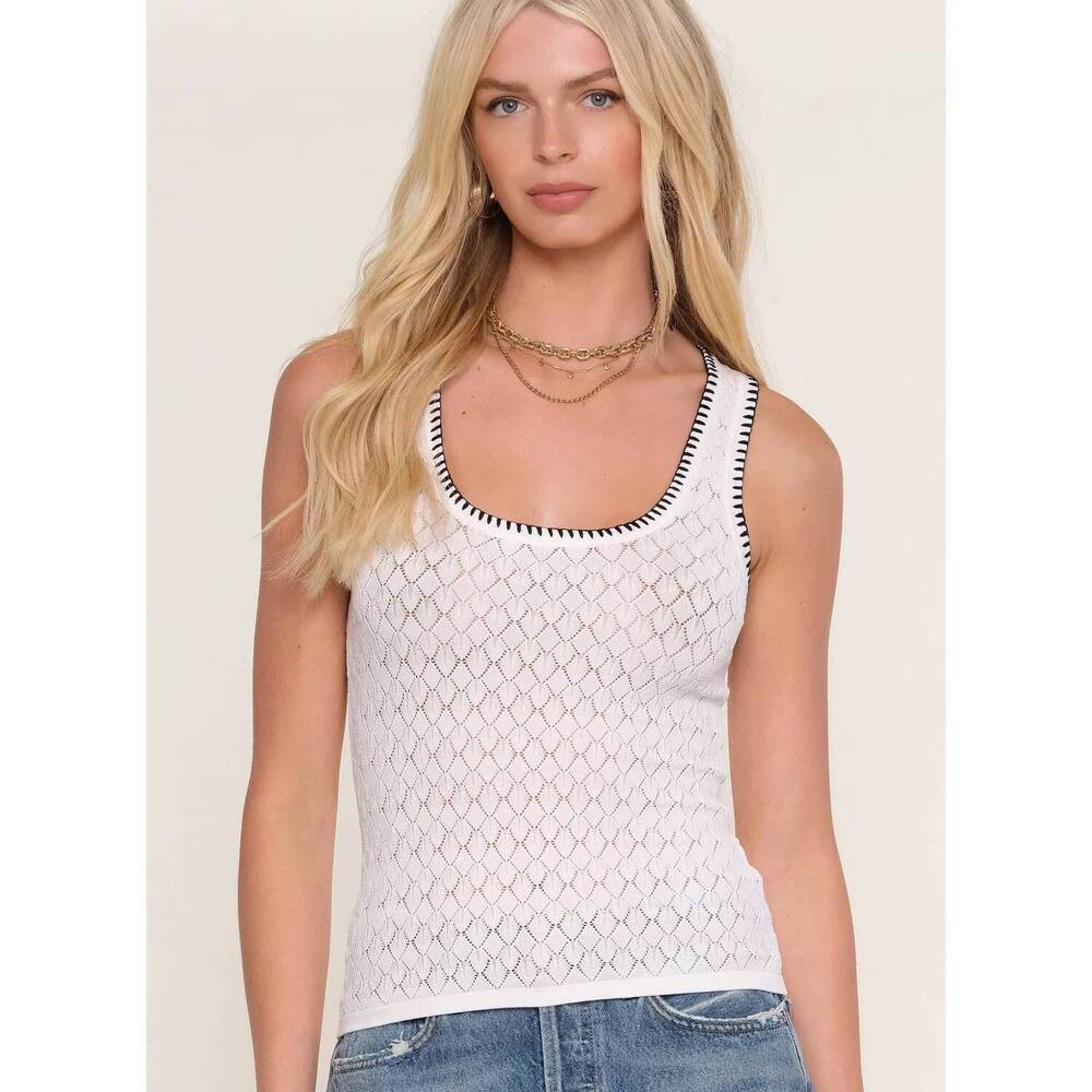 NEW HEARTLOOM austen tank top in eggshell